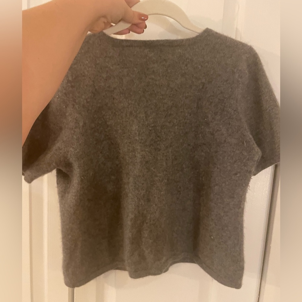 Vintage grey cashmere t shirt top by Apostrophe, no sign of wear - Picture 4 of 4